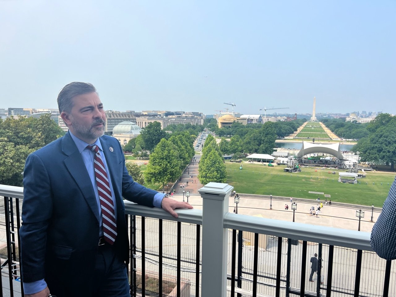 Congressman Mike Carey with NAIFA-Columbus Members on Speakers Balcony
